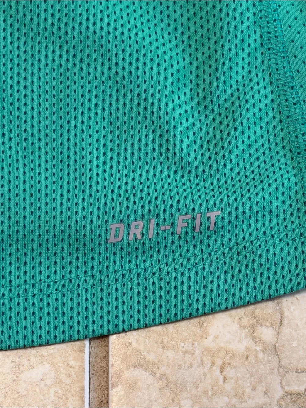 Nike Women’s Dri-FIT Racerback Tank Top XS Teal Green Mesh Running Athletic